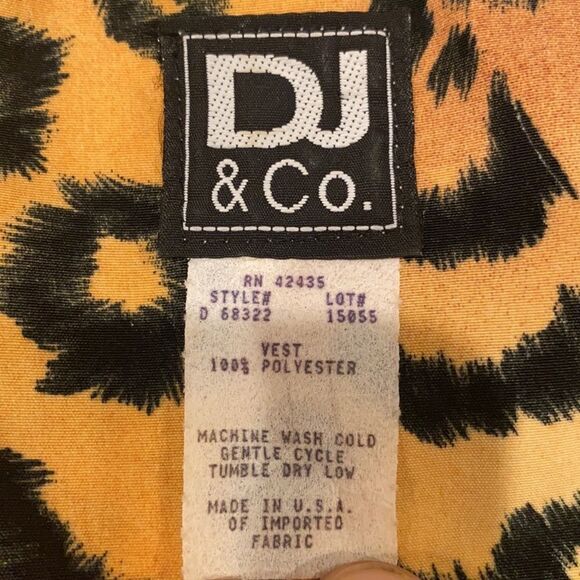 vtg dj & co cheetah leopard print tank top vtg size 16 please check measurements - Picture 3 of 7